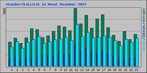 Stunden-Statistik im Monat Dezember 2024