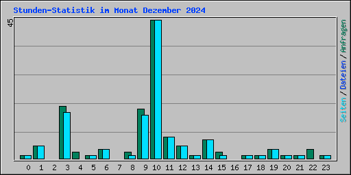 Stunden-Statistik im Monat Dezember 2024
