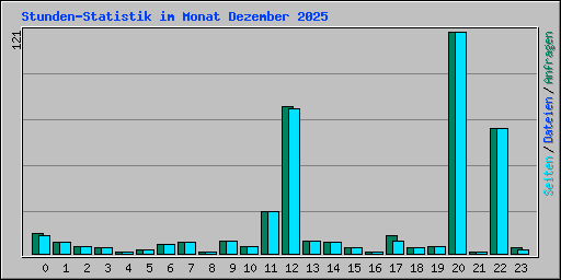 Stunden-Statistik im Monat Dezember 2025
