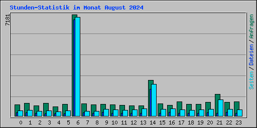 Stunden-Statistik im Monat August 2024